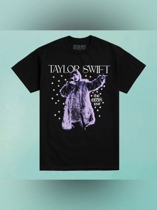 Taylor Swift The Eras Tour Concert Live Photo Stars Cotton Tee Shirt - Picture 7 of 10